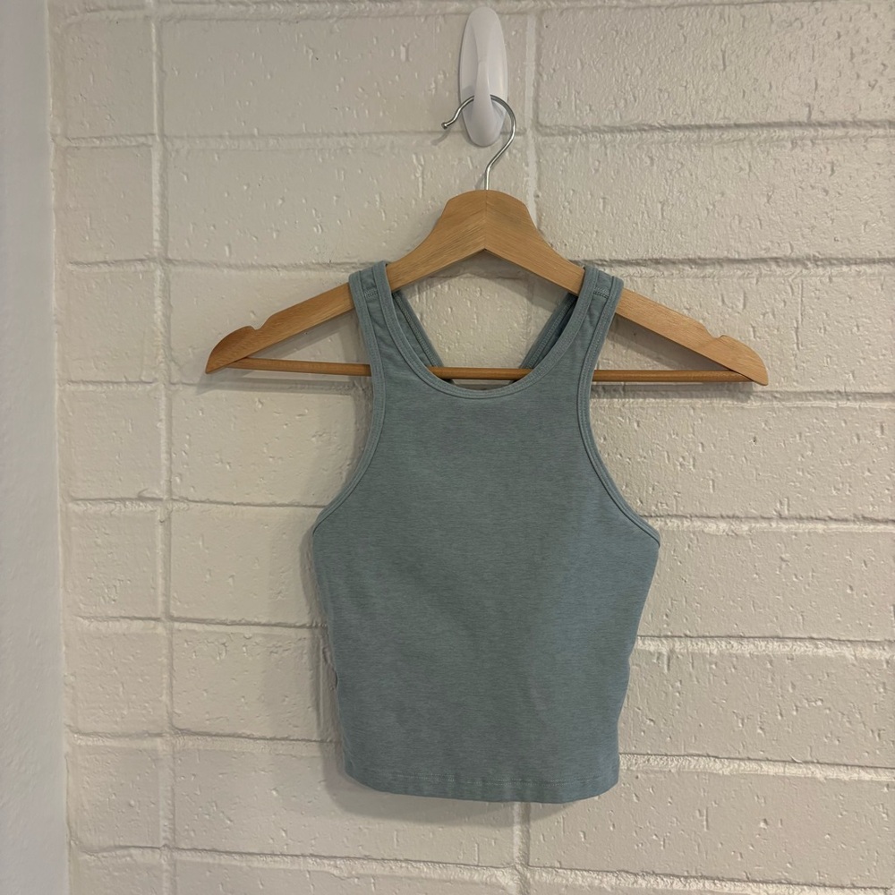 Classic Ribbed Tank Top in Dusty Sage - Women